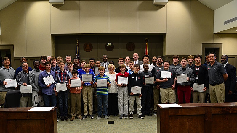 ACS honors eighth-grade football champions - Shelby County Reporter