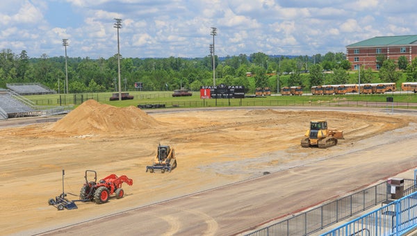 Spain Park installing new football field, track - Shelby County ...