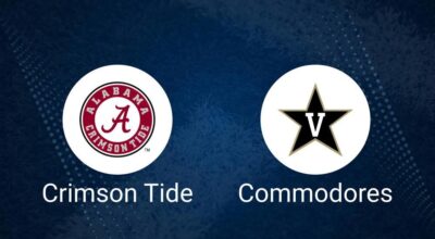 Alabama vs. Vanderbilt Oct. 5 Tickets & Start Time