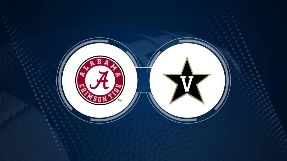 Alabama vs. Vanderbilt: Odds, spread, and over/under - Oct. 5