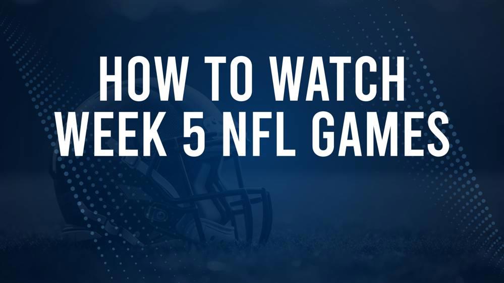 NFL TV schedule week 5, streams, start times, channels