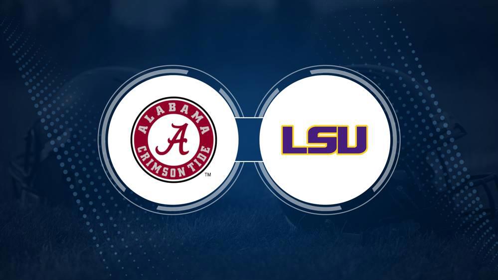 Alabama vs. LSU: Odds, spread, and over/under - Nov. 9