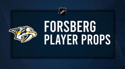 Filip Forsberg Player Prop Bets for the Predators vs. Kings Game - November 4