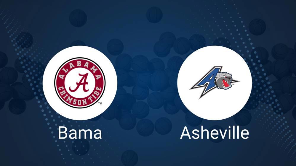 How to Watch Alabama vs. UNC Asheville on TV or Live Stream - November 4