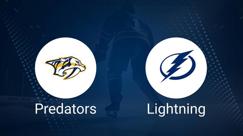 Predators vs. Lightning Injury Report Today - November 29