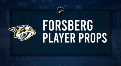 Filip Forsberg Player Prop Bets for the Predators vs. Maple Leafs Game - December 4