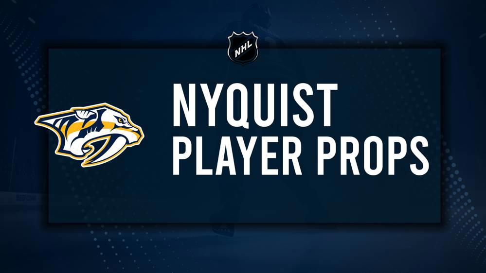 Gustav Nyquist Player Prop Bets for the Predators vs. Wild Game - December 31