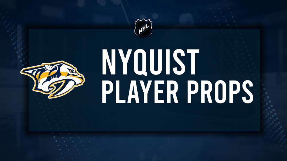 Gustav Nyquist Player Prop Bets for the Predators vs. Sharks Game - January 21